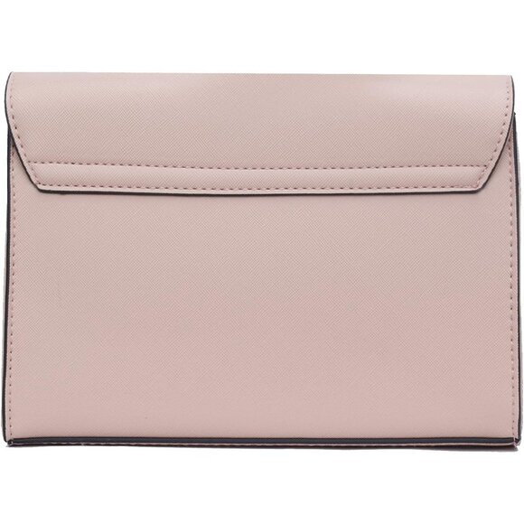 ⚡ Women's Cream Leather Elegant Snap Closure Envelope Foldover Clutch Bag - Picture 5 of 7